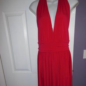 HALTER DRESS BY MODA INTERNATIONAL. SIZE MED. BRAND NEW.